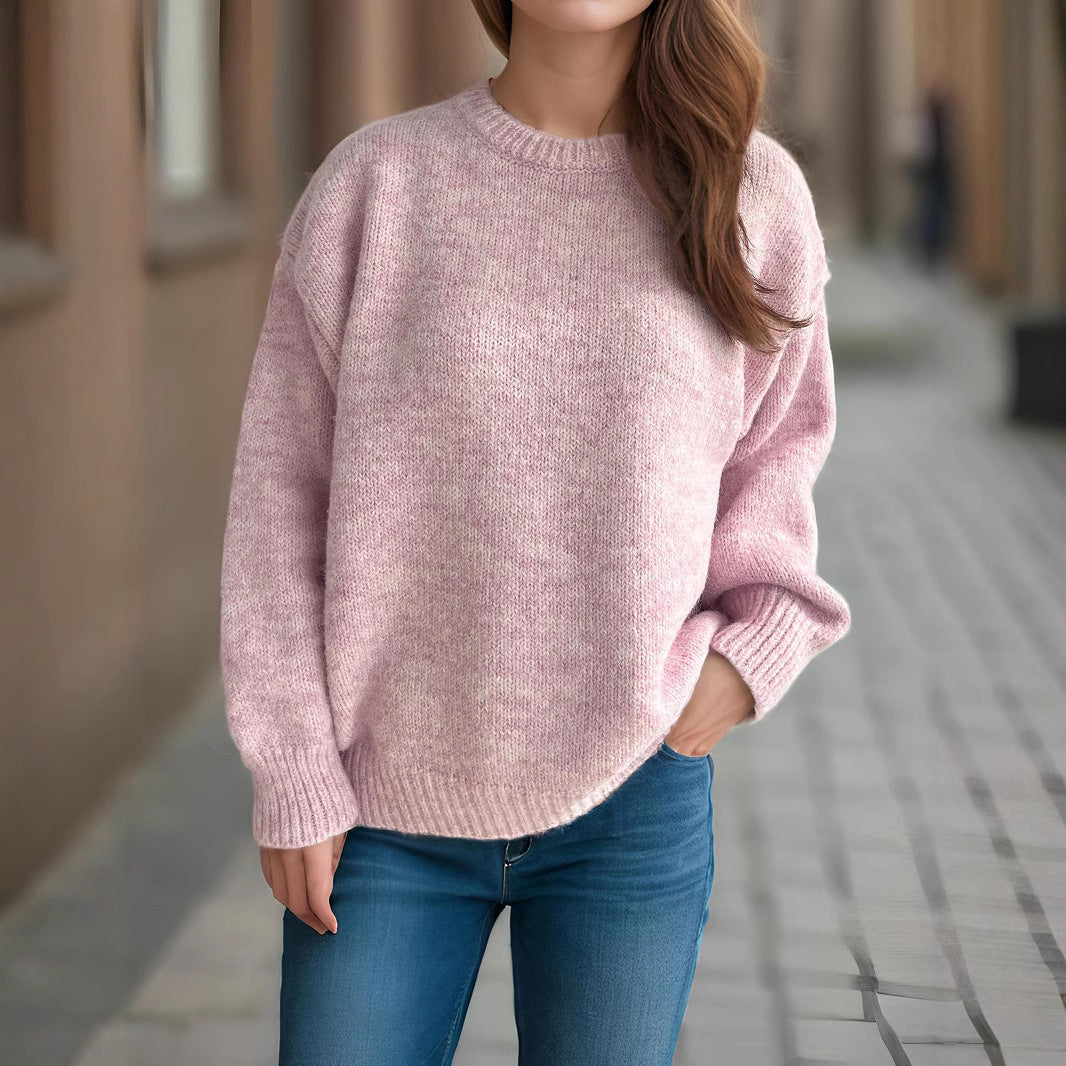 Kvinnors chunky stickad tröja med generösa ärmar och modern skärning Mirla-Eva Jonsson