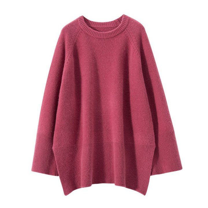 Kvinnors chunky stickad tröja med oversize-design och voluminösa ärmar Mirla-Eva Jonsson