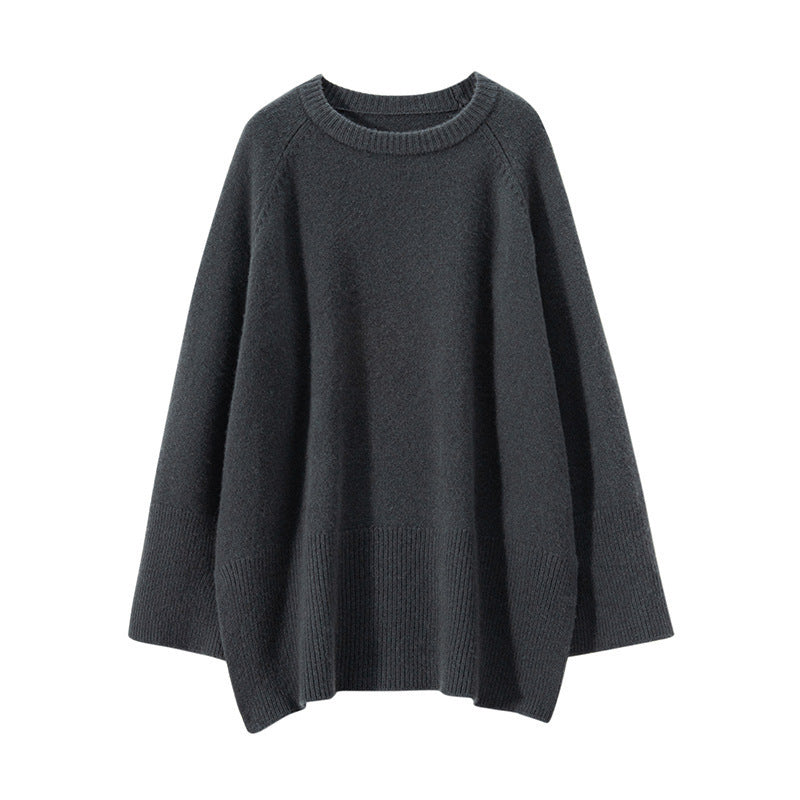 Kvinnors chunky stickad tröja med oversize-design och voluminösa ärmar Mirla-Eva Jonsson