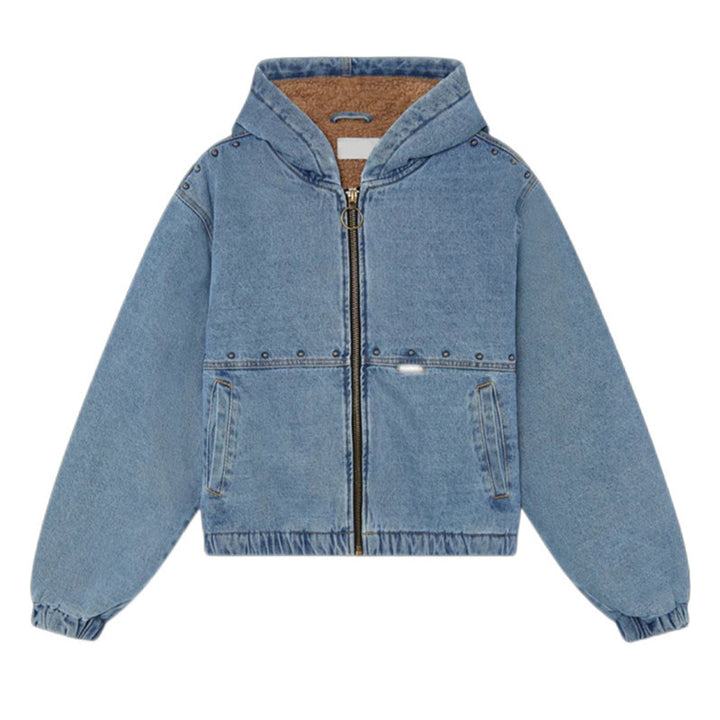 Kvinnors denimjacka med huva och fickor Mirla-Eva Jonsson