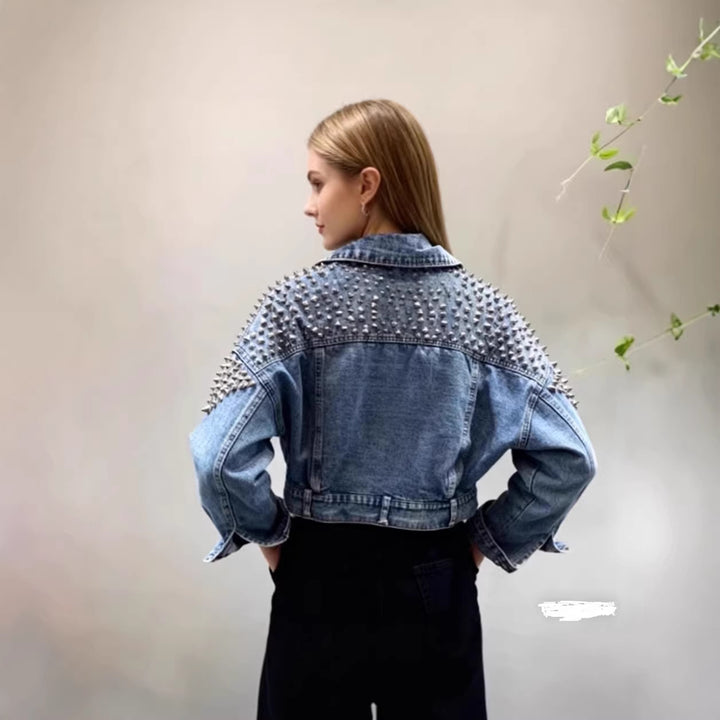 Kvinnors denimjacka med nitar Mirla-Eva Jonsson