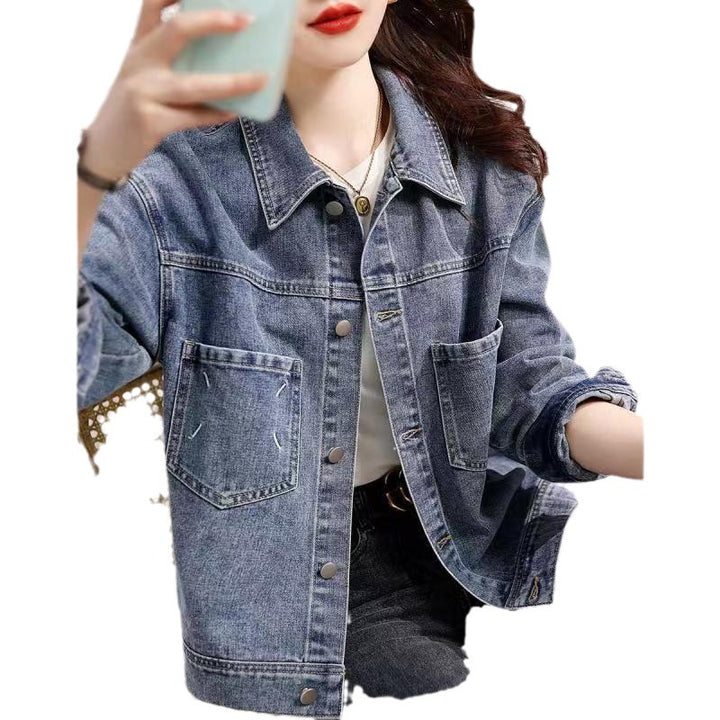 Kvinnors denimjacka med trendig oversized passform Mirla-Eva Jonsson