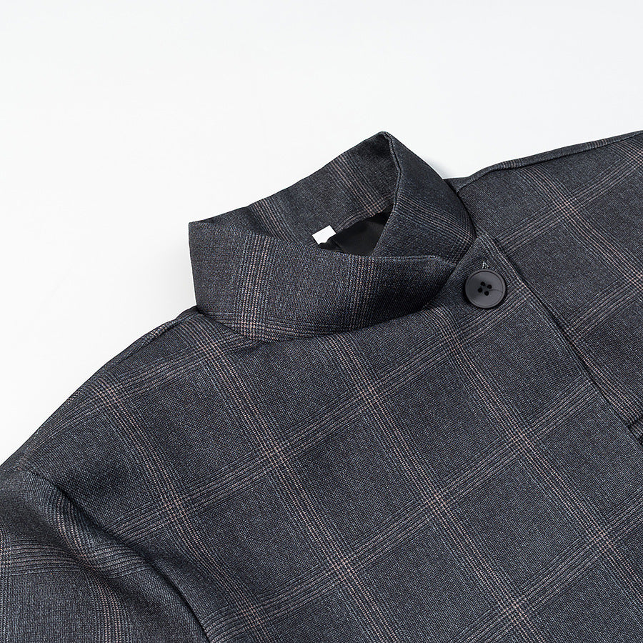 Kvinnors designers blazer med urban rutmönster Mirla-Eva Jonsson