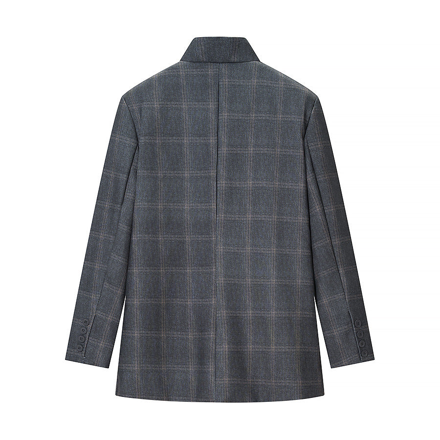 Kvinnors designers blazer med urban rutmönster Mirla-Eva Jonsson