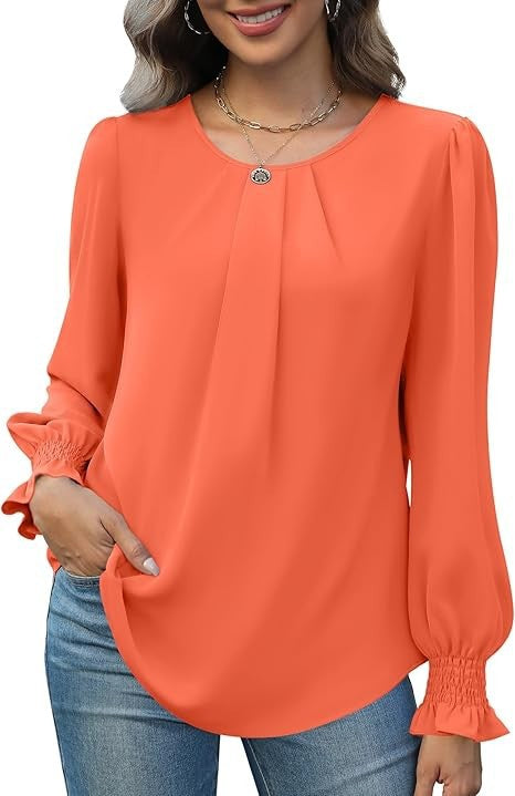 Kvinnors elegant blus med puffärmar Mirla-Eva Jonsson