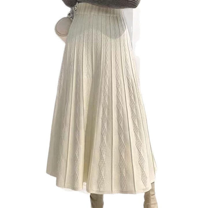Kvinnors elegant maxikjol med fin texturmönster Mirla-Eva Jonsson
