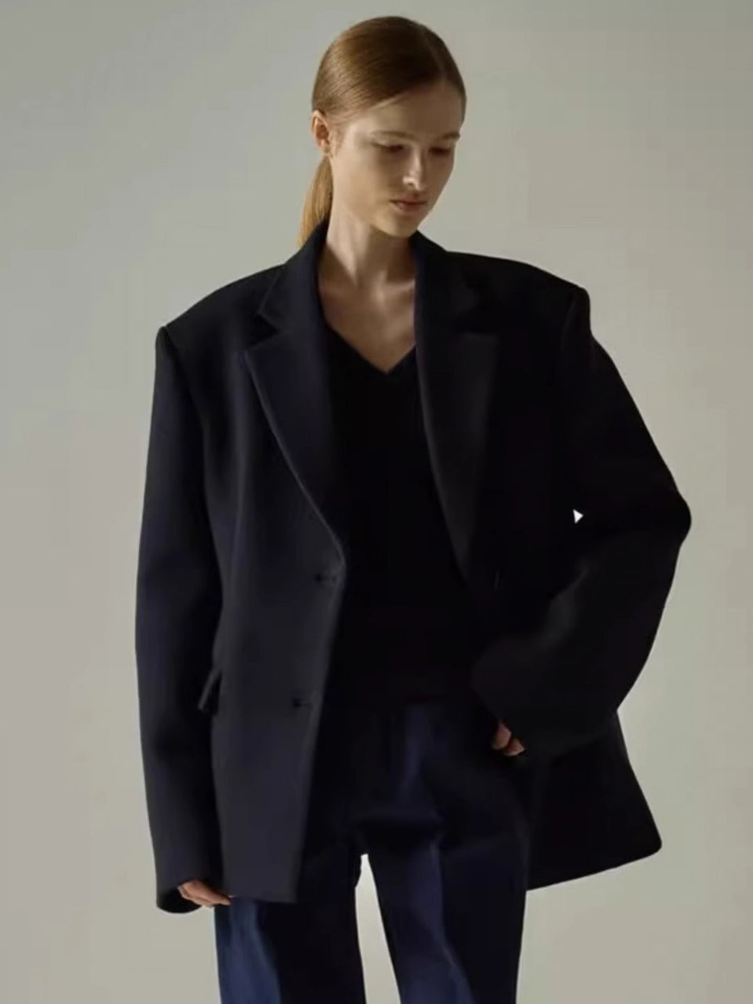 Kvinnors elegant oversized blazer med sofistikerad inre jacka Mirla-Eva Jonsson