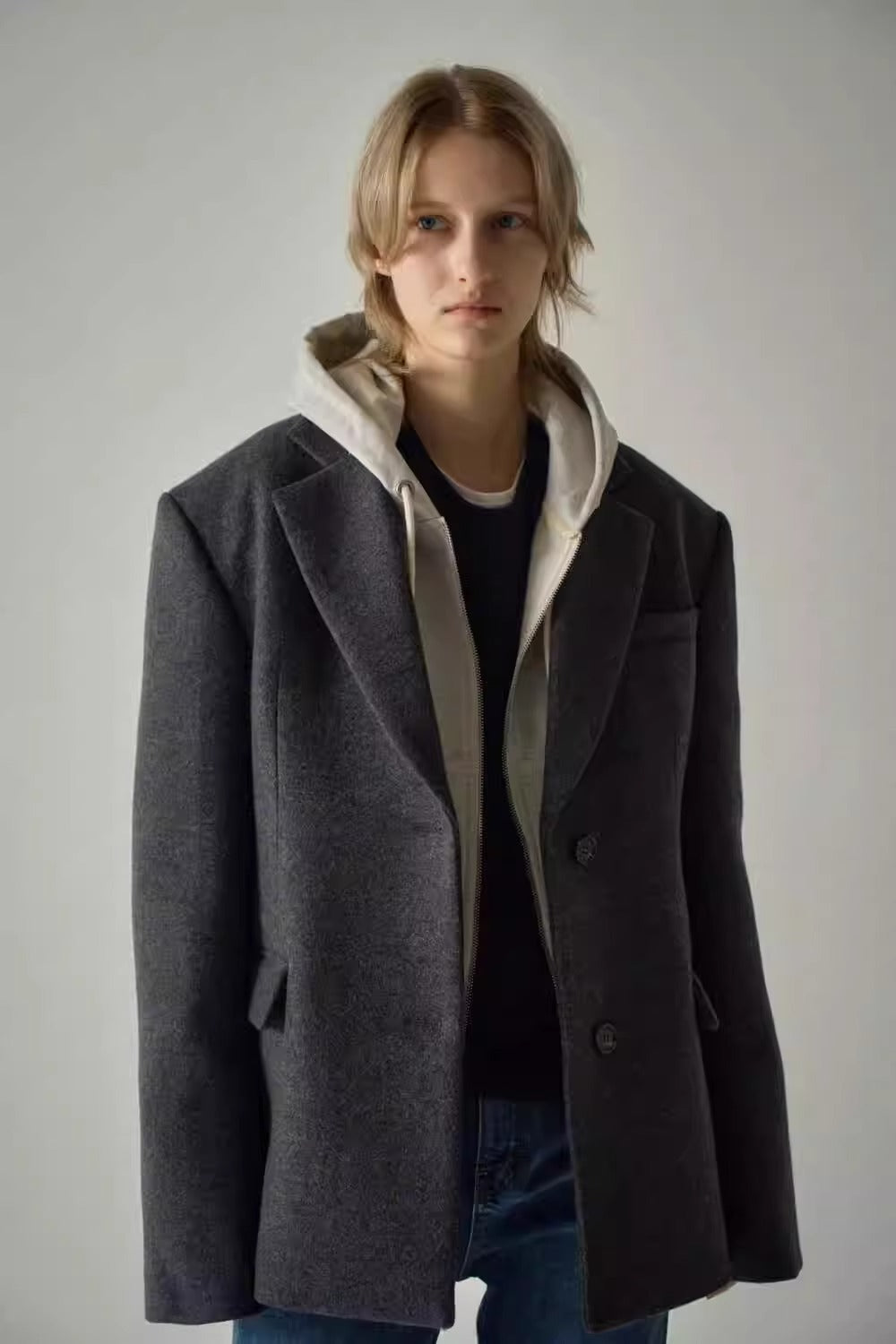 Kvinnors elegant oversized blazer med sofistikerad inre jacka Mirla-Eva Jonsson