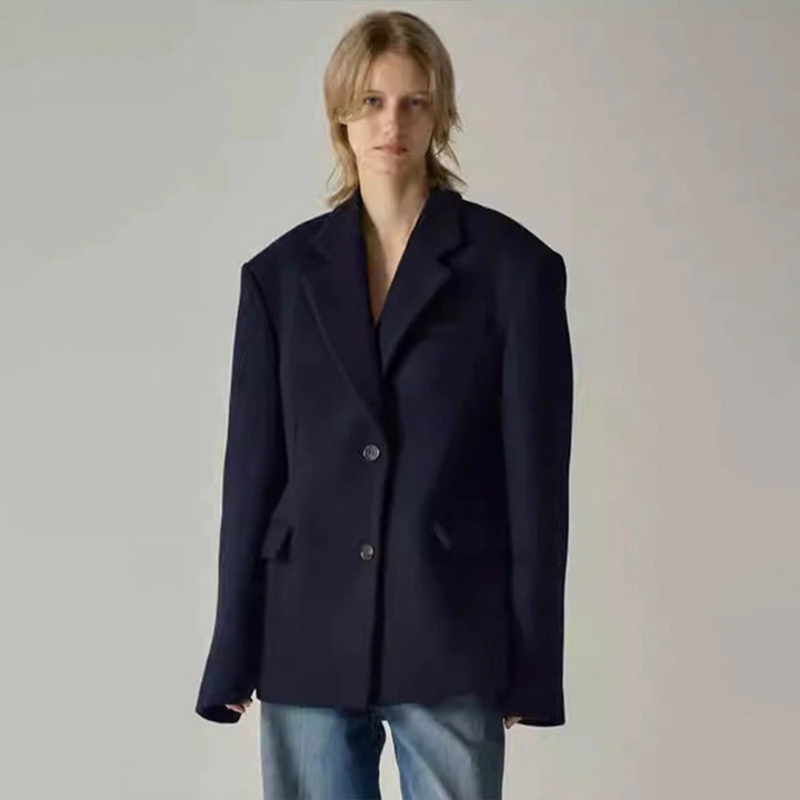 Kvinnors elegant oversized blazer med sofistikerad inre jacka Mirla-Eva Jonsson