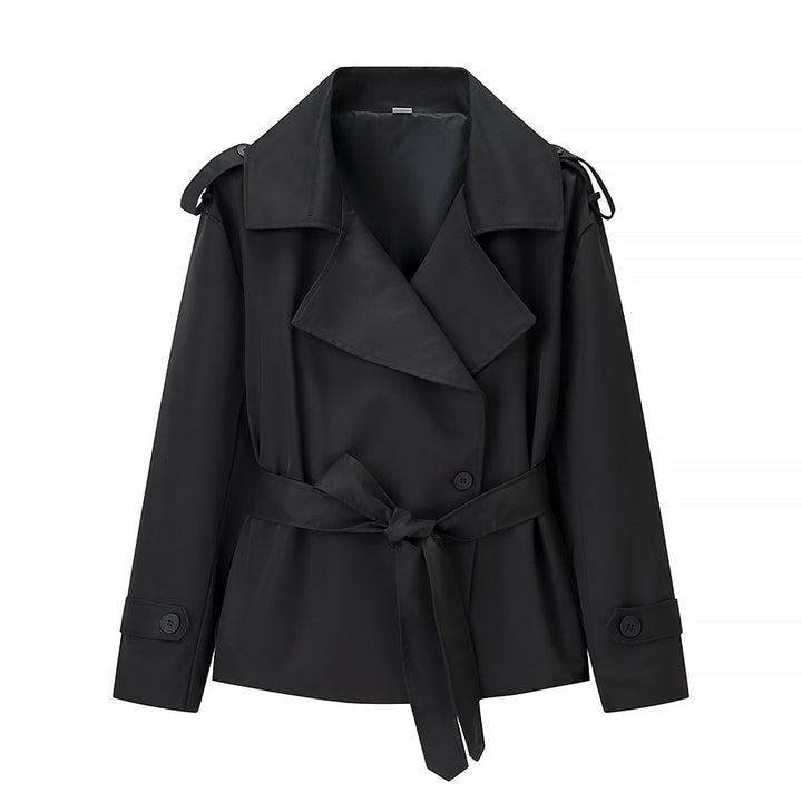 Kvinnors elegant trench coat med bälte och breda slag Mirla-Eva Jonsson