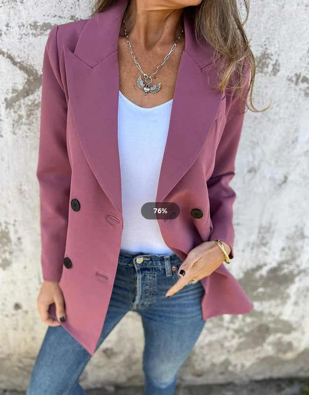 Kvinnors eleganta blazer med dubbel knappslå och stilren skärning Mirla-Eva Jonsson