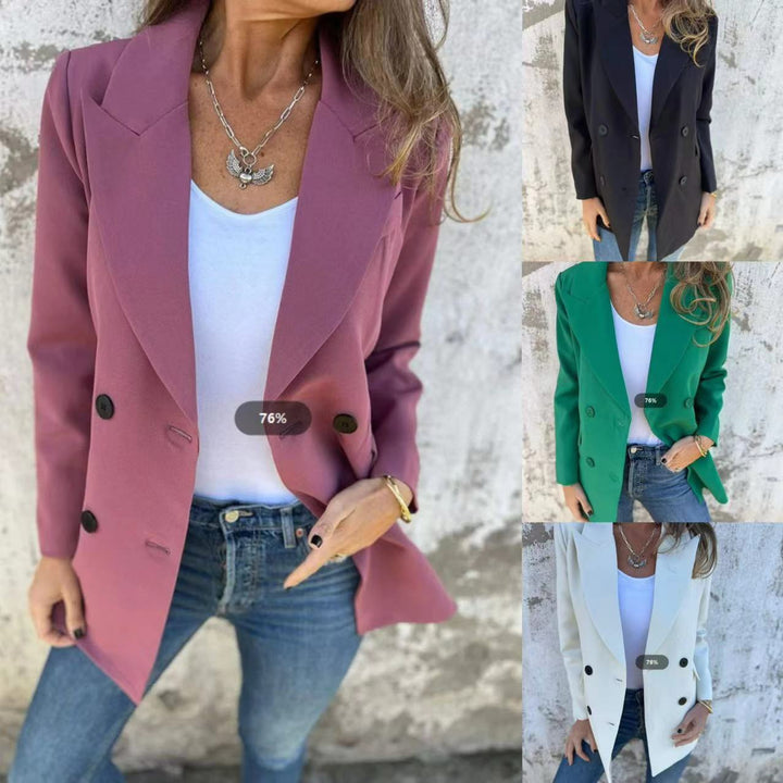 Kvinnors eleganta blazer med dubbel knappslå och stilren skärning Mirla-Eva Jonsson