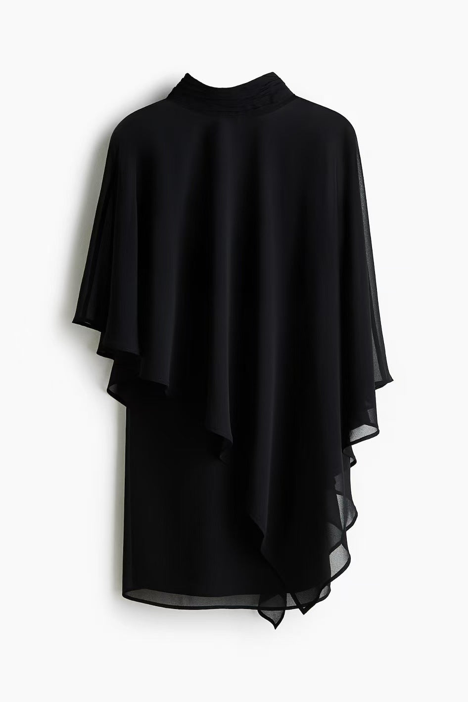 Kvinnors eleganta chiffong tunika med asymmetrisk snitt och flödande design Mirla-Eva Jonsson