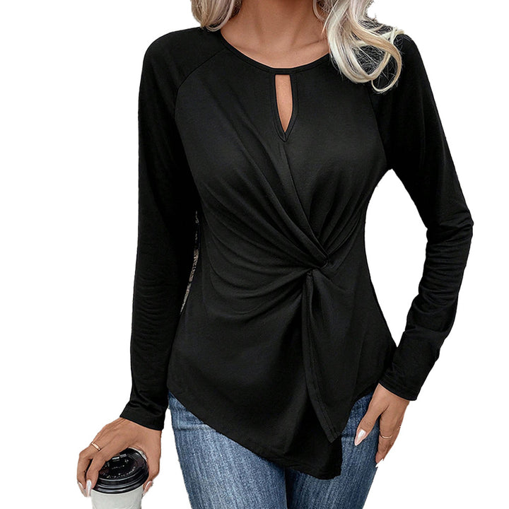 Kvinnors eleganta knytopp med V-ringning Mirla-Eva Jonsson