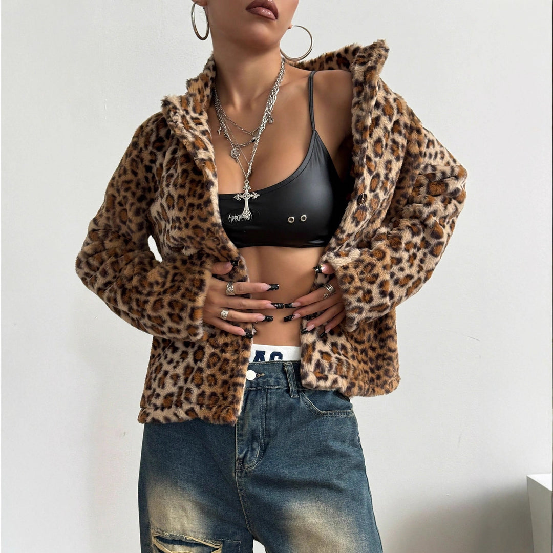 Kvinnors eleganta leopardtryck blazerjacka Mirla-Eva Jonsson