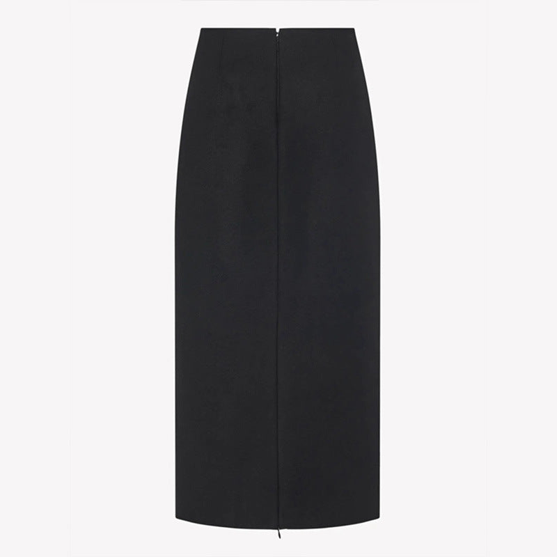 Kvinnors eleganta maxikjol med hög midja och minimalistisk silhuett Mirla-Eva Jonsson