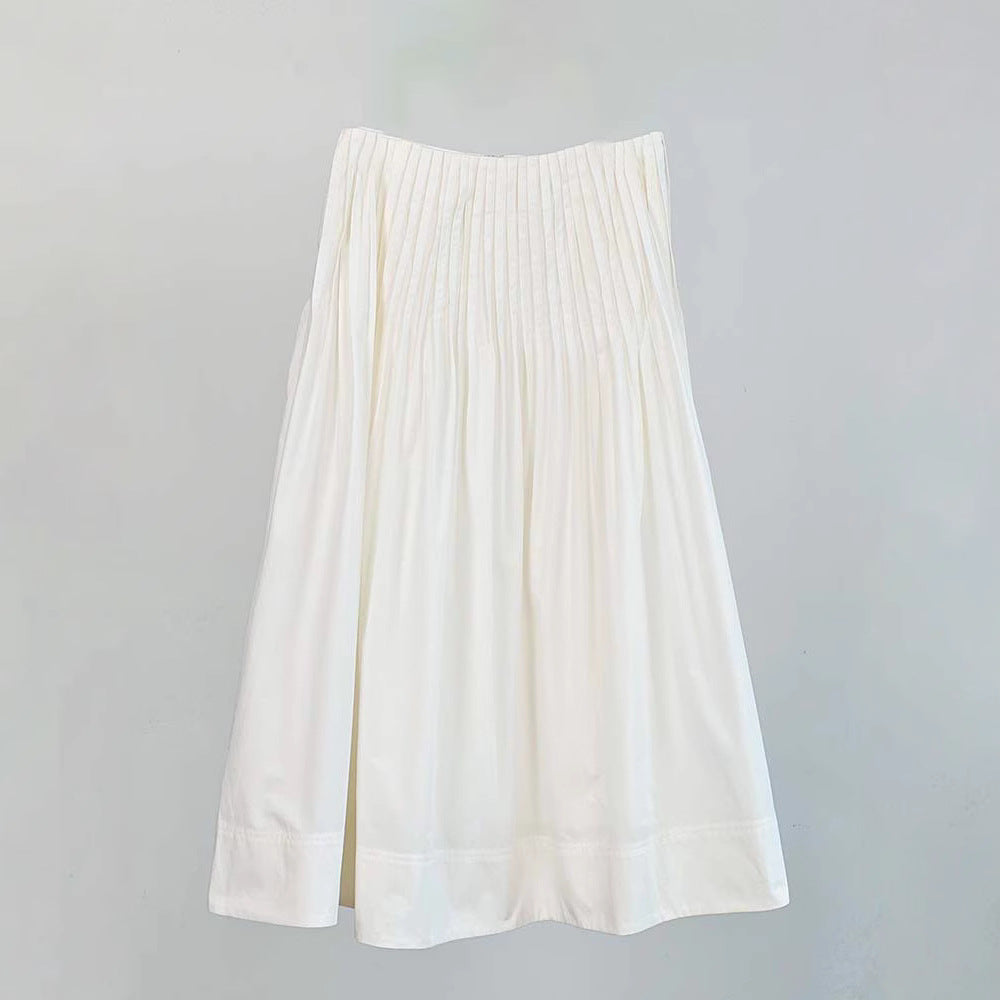 Kvinnors eleganta midi kjol med plisserade detaljer Mirla-Eva Jonsson