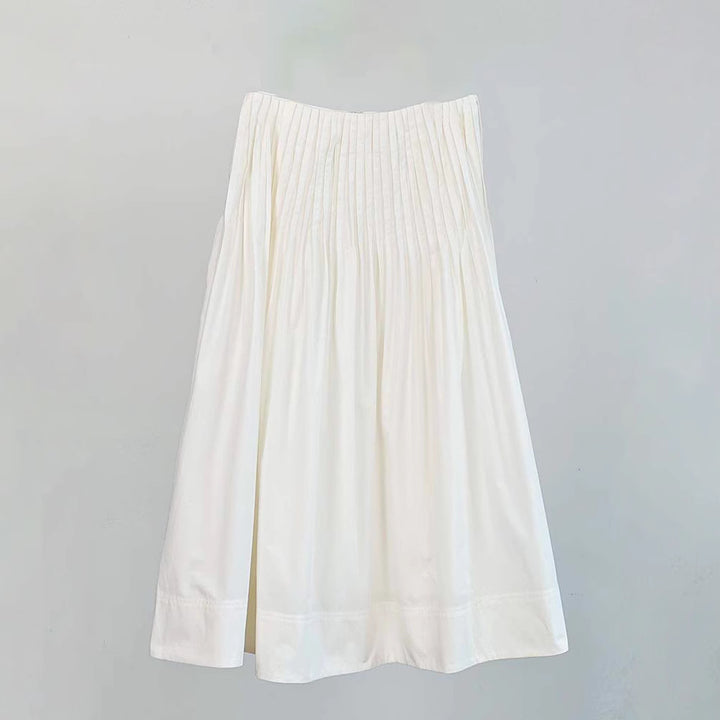 Kvinnors eleganta midi kjol med plisserade detaljer Mirla-Eva Jonsson