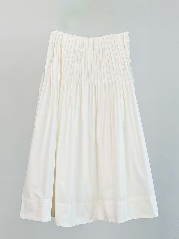 Kvinnors eleganta midi kjol med plisserade detaljer Mirla-Eva Jonsson