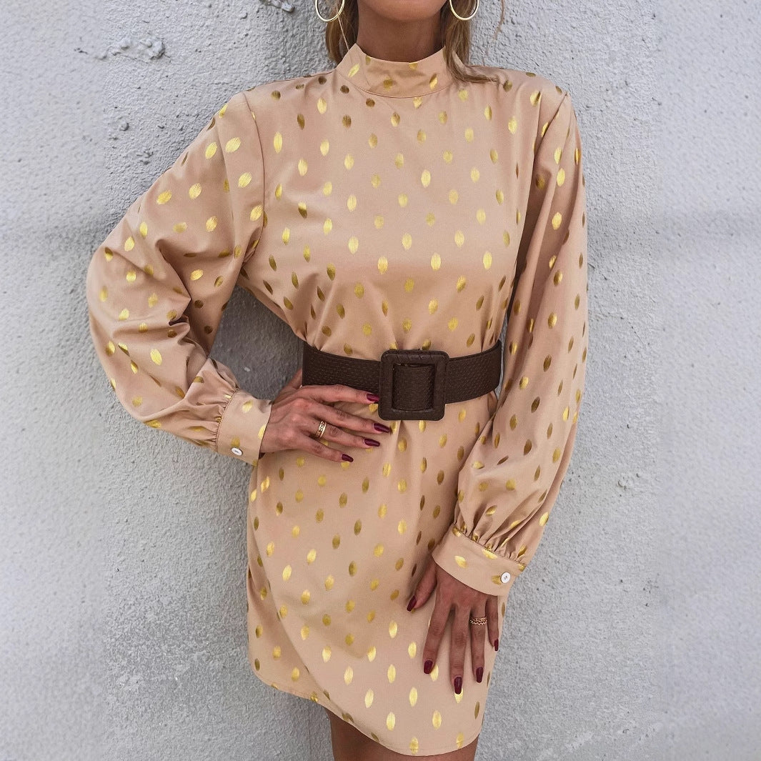 Kvinnors eleganta mini klänning med glänsande detaljer och avslappnad passform Mirla-Eva Jonsson