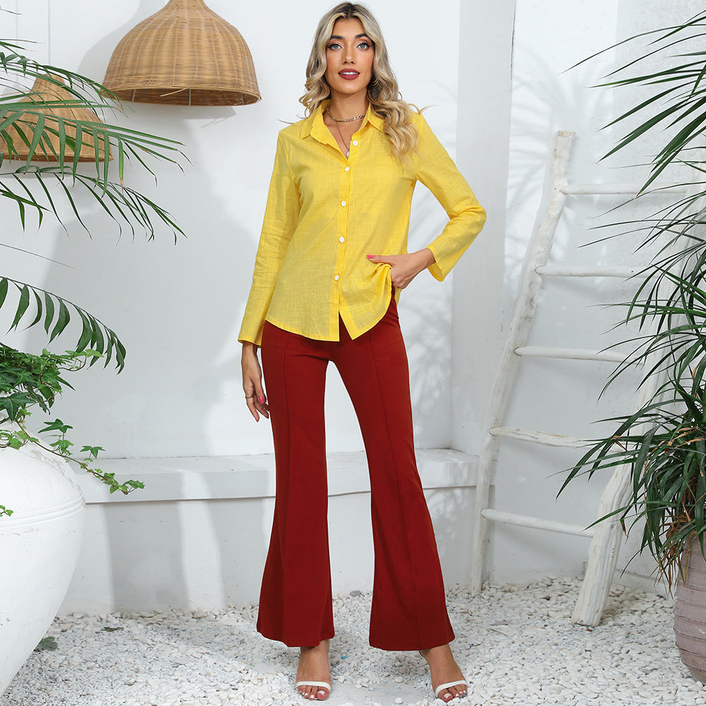 Kvinnors eleganta och avslappnade blus topp med korta ärmar Mirla-Eva Jonsson