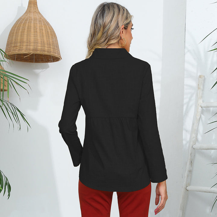 Kvinnors eleganta och avslappnade blus topp med korta ärmar Mirla-Eva Jonsson