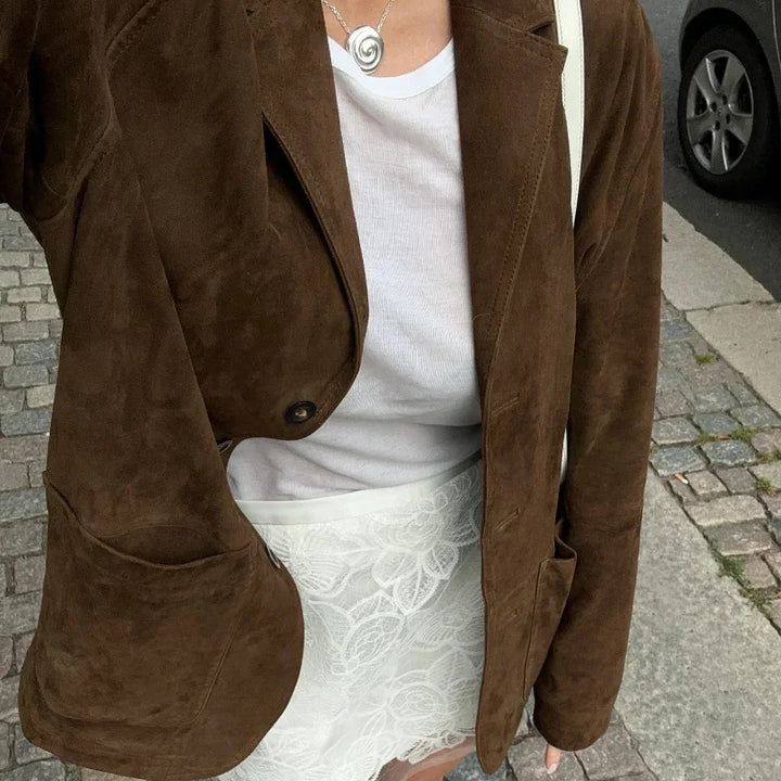 Kvinnors eleganta och mjuka sammetsjacka Mirla-Eva Jonsson