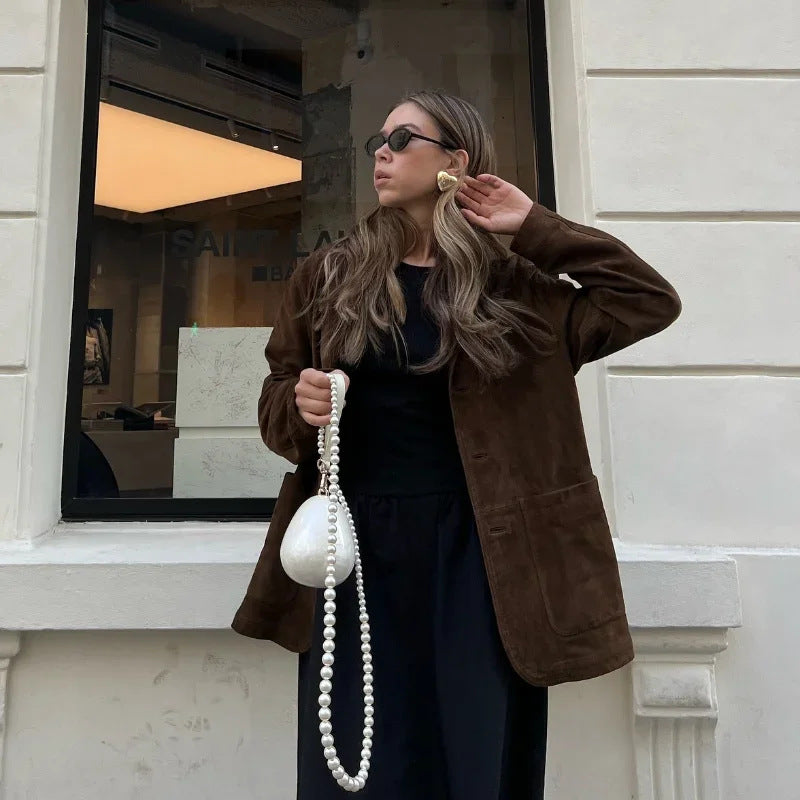 Kvinnors eleganta och mjuka sammetsjacka Mirla-Eva Jonsson