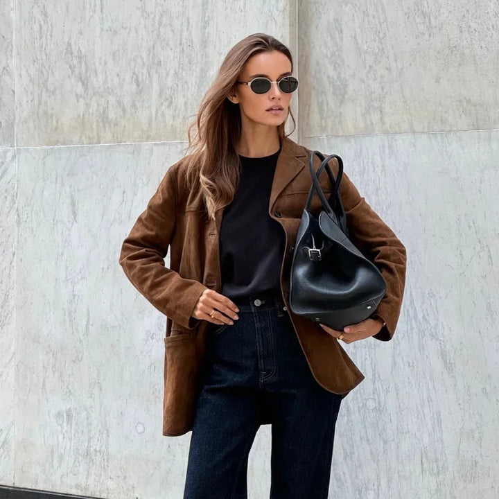 Kvinnors eleganta och mjuka sammetsjacka Mirla-Eva Jonsson