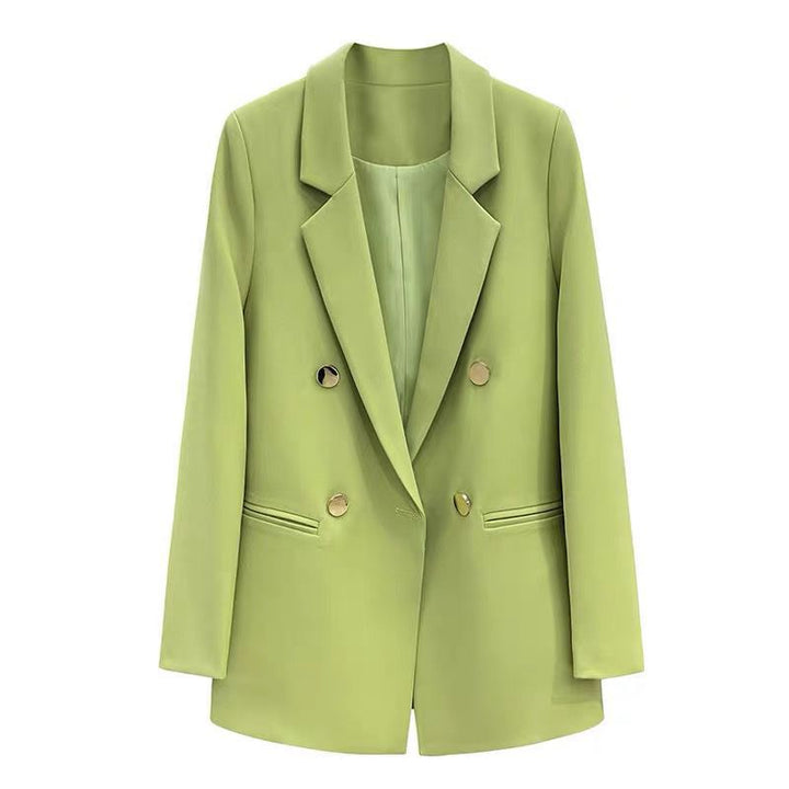 Kvinnors eleganta och moderna snitt blazer med dubbel knappslå Mirla-Eva Jonsson