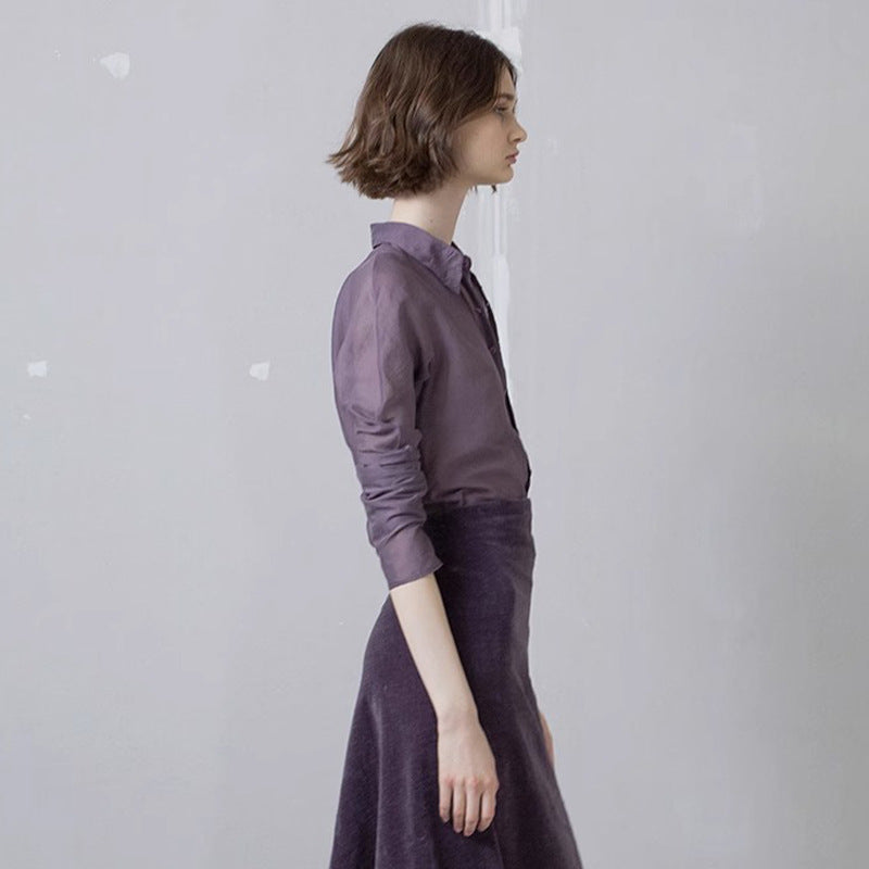 Kvinnors eleganta och transparenta blus Mirla-Eva Jonsson