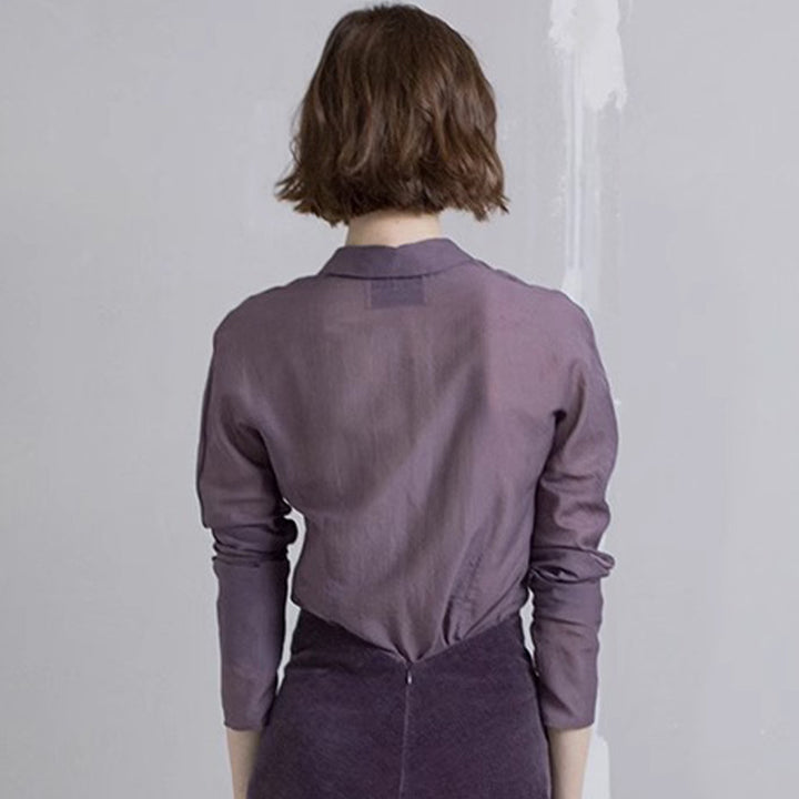 Kvinnors eleganta och transparenta blus Mirla-Eva Jonsson