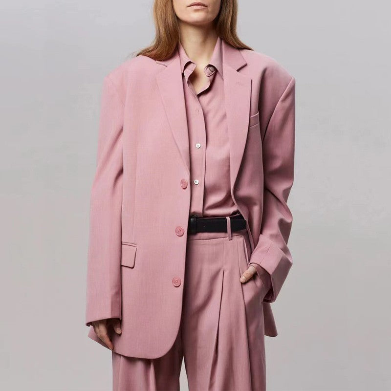 Kvinnors eleganta oversized blazer med matchande byxdress Mirla-Eva Jonsson