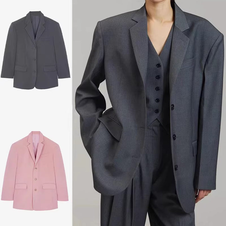 Kvinnors eleganta oversized blazer med matchande byxdress Mirla-Eva Jonsson