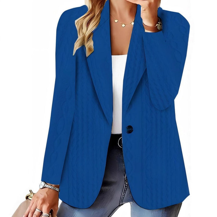 Kvinnors eleganta stickad blazer Mirla-Eva Jonsson