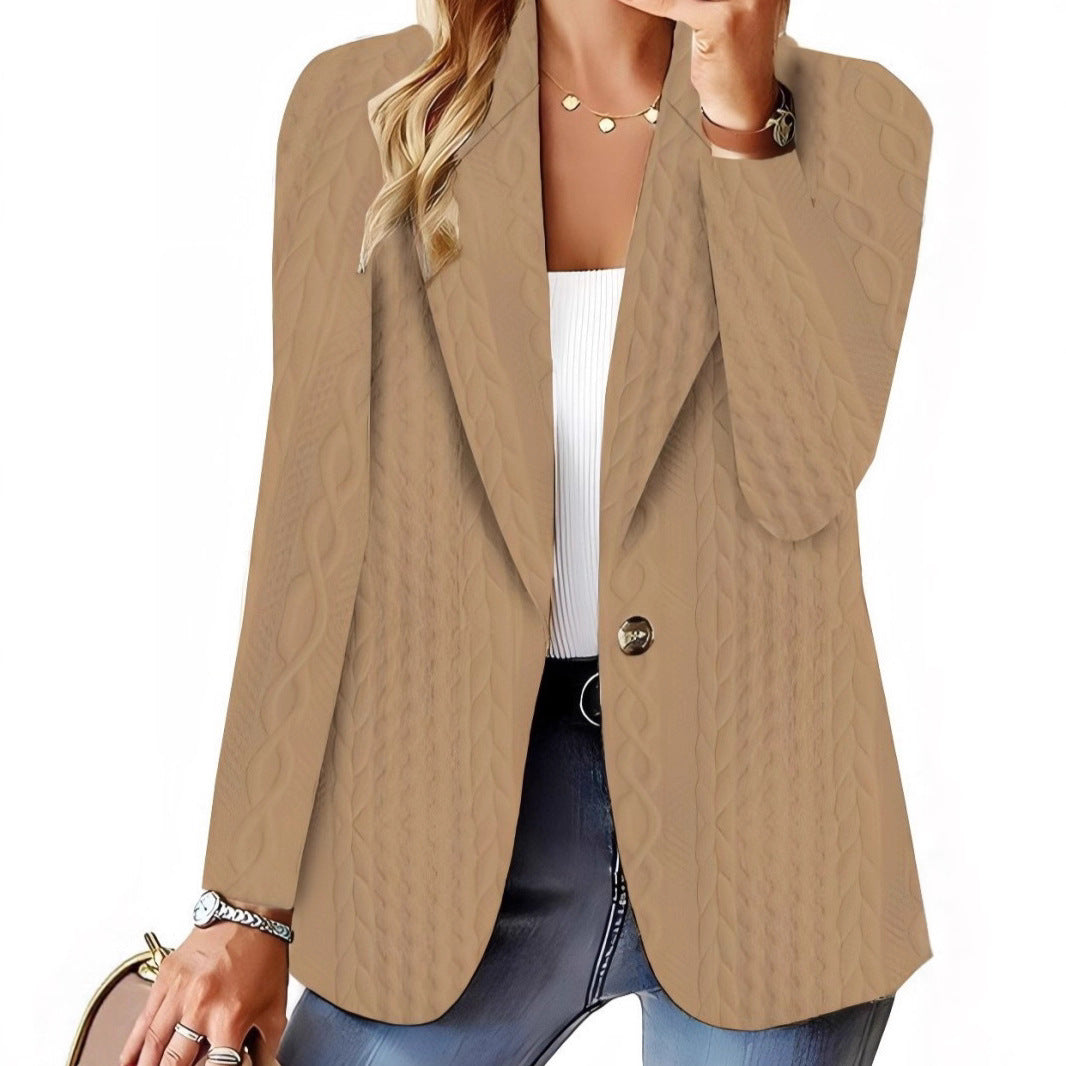 Kvinnors eleganta stickad blazer Mirla-Eva Jonsson