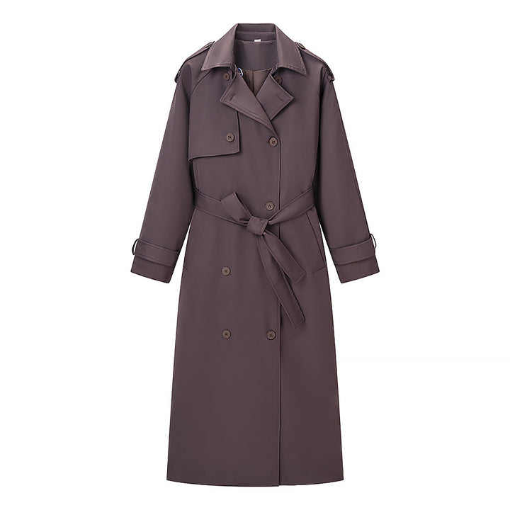 Kvinnors eleganta trench coat med justerbart bälte och trendiga slag Mirla-Eva Jonsson