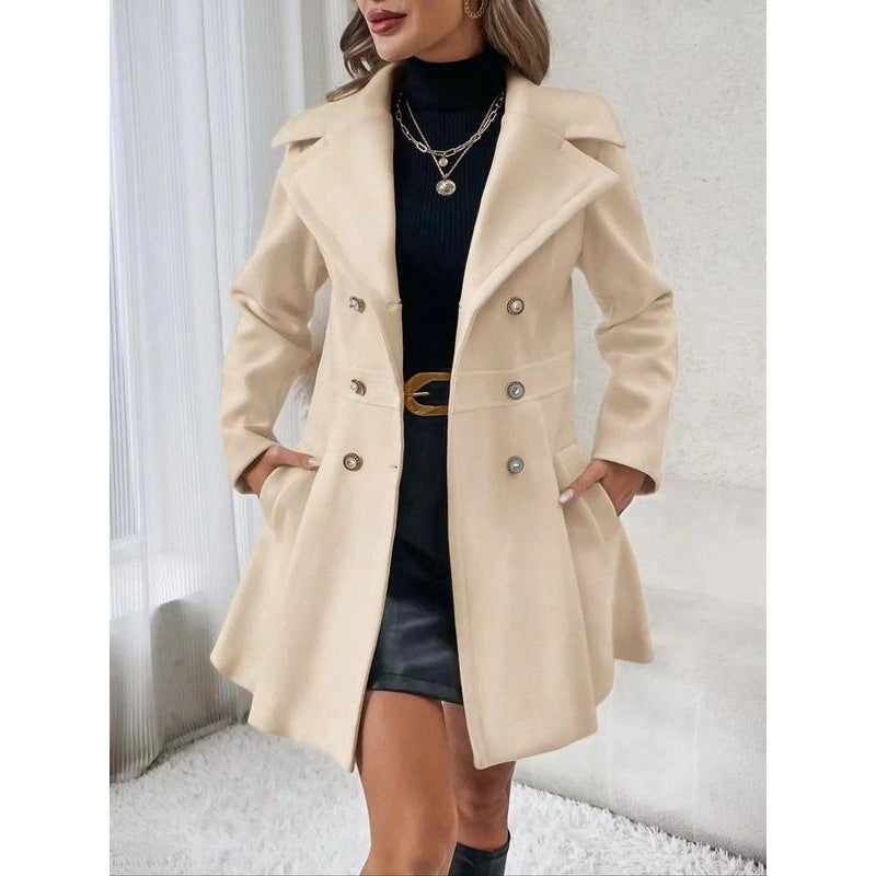Kvinnors eleganta trench coat med skräddarsydd passform Mirla-Eva Jonsson