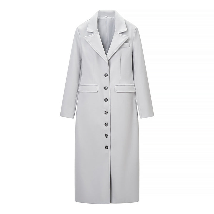 Kvinnors eleganta trenchcoat med dubbelknäppning och skräddarsydd passform Mirla-Eva Jonsson
