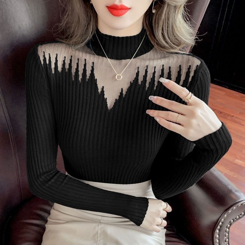 Kvinnors eleganta tröja med transparenta detaljer Mirla-Eva Jonsson