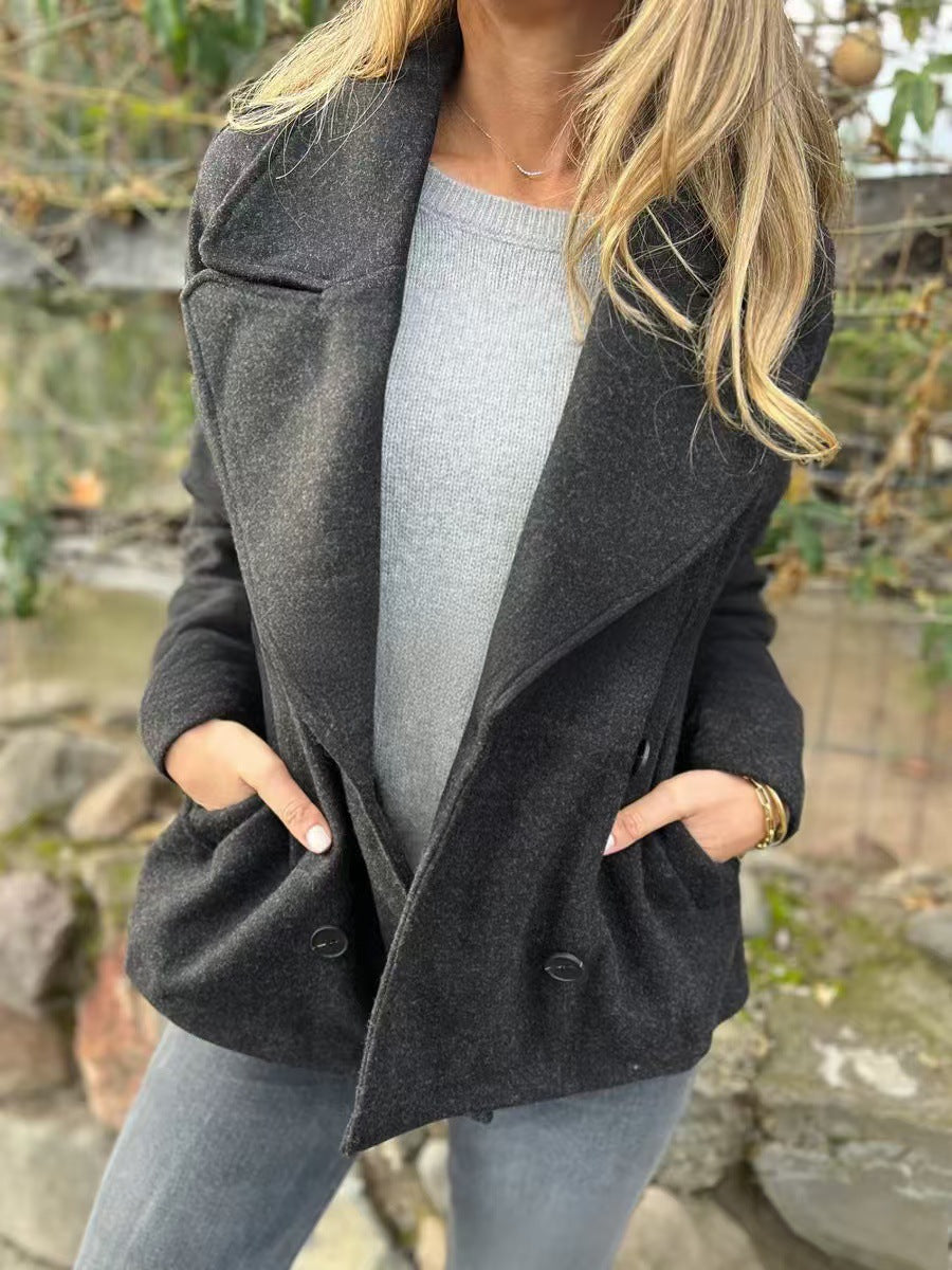 Kvinnors eleganta ullblazer med dubbel knappslå Mirla-Eva Jonsson