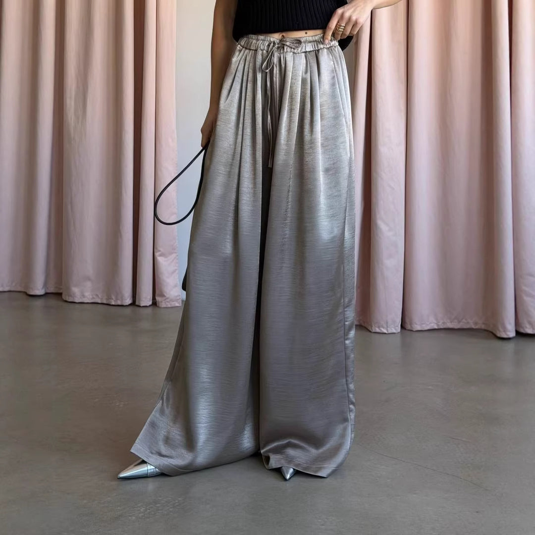 Kvinnors eleganta vida satinbyxor Mirla-Eva Jonsson