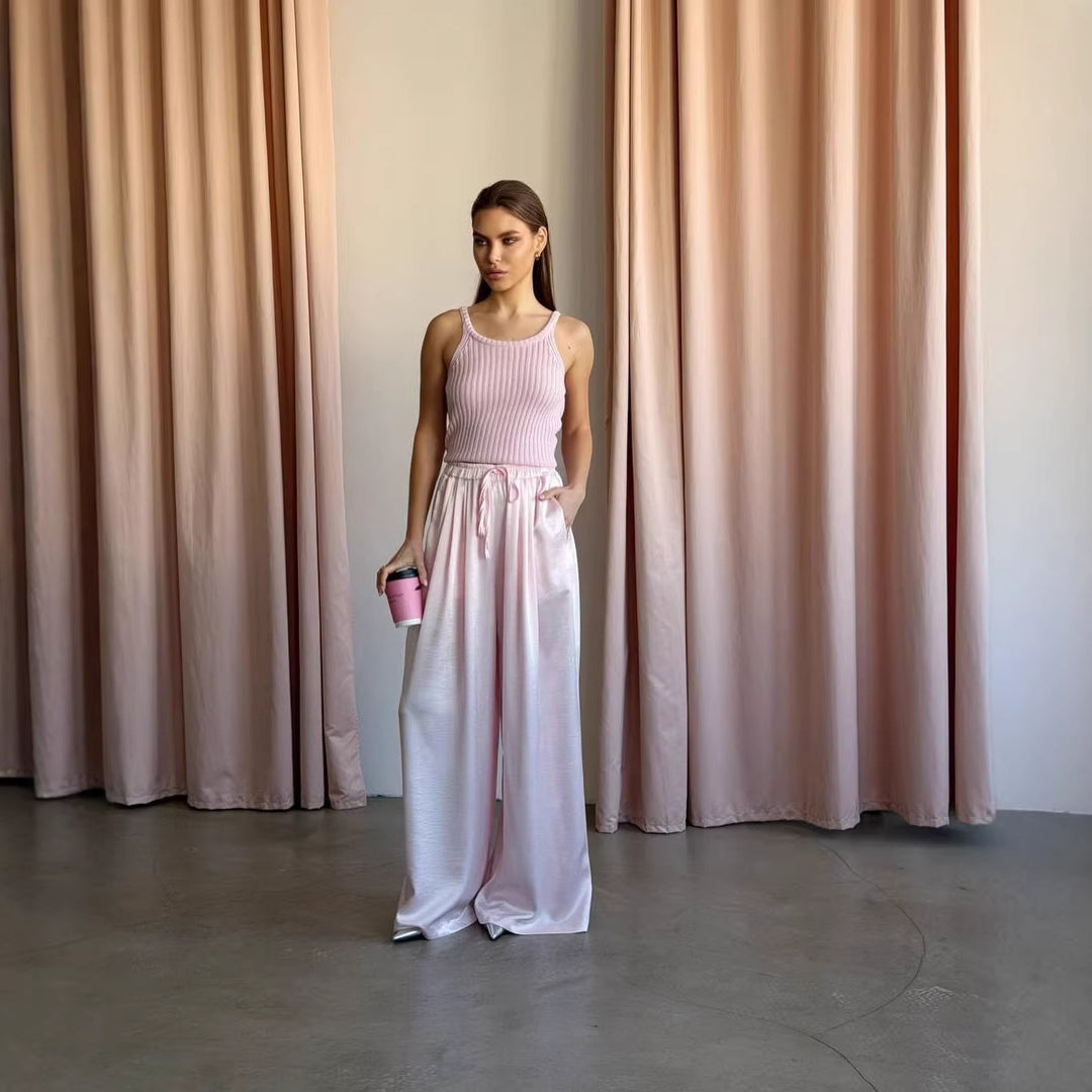 Kvinnors eleganta vida satinbyxor Mirla-Eva Jonsson