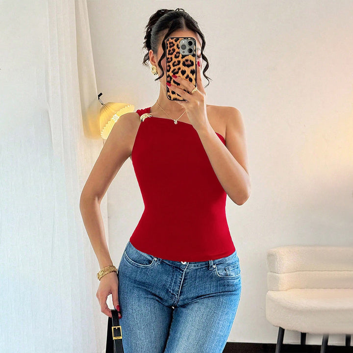 Kvinnors ensidig bodysuit med dekorativ knut Mirla-Eva Jonsson