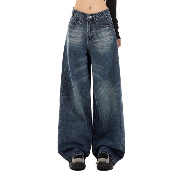 Kvinnors extra jeans i trendig brukt look Mirla-Eva Jonsson