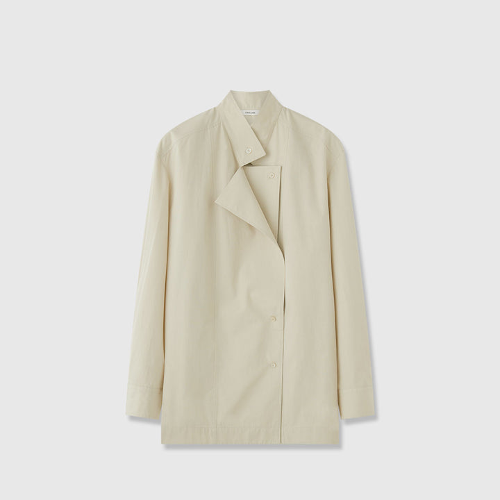 Kvinnors fashionabla asymmetrisk skjorta blus Mirla-Eva Jonsson