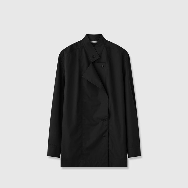 Kvinnors fashionabla asymmetrisk skjorta blus Mirla-Eva Jonsson