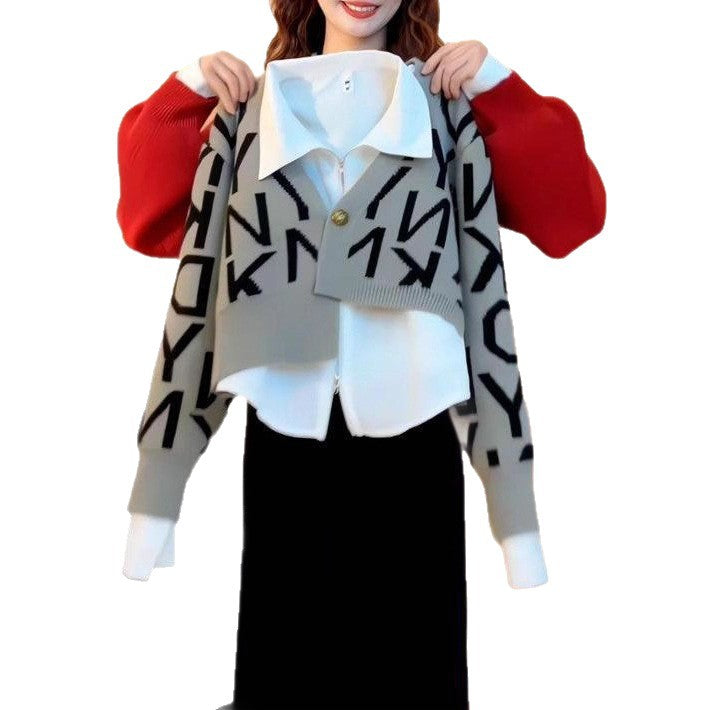 Kvinnors fashionabla och trendiga cardigan i lagerstil Mirla-Eva Jonsson