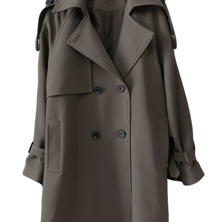 Kvinnors fashionable trench coat med texturerad design Mirla-Eva Jonsson