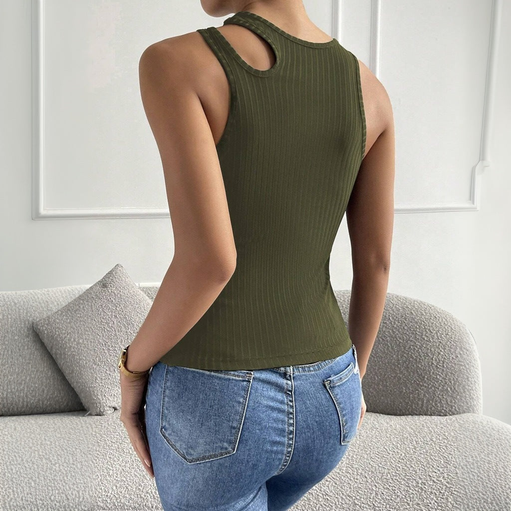 Kvinnors figurnära bodysuit med asymmetrisk skärning och elegant V-hals Mirla-Eva Jonsson